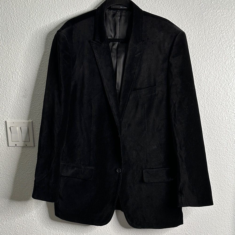 Alfani cotton velvet Classic Black Men's Blazer size xL